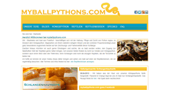 Desktop Screenshot of myballpythons.com